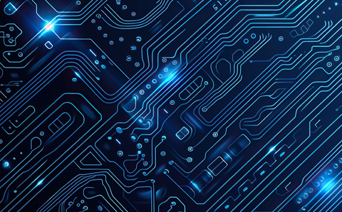 Close up of a computer chip.